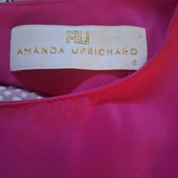 Amanda Uprichard 100% Silk Top Cut out back SZ S - Picture 5 of 6